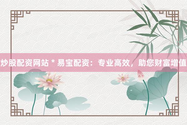 炒股配资网站 * 易宝配资：专业高效，助您财富增值