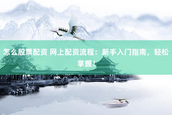 怎么股票配资 网上配资流程：新手入门指南，轻松掌握！