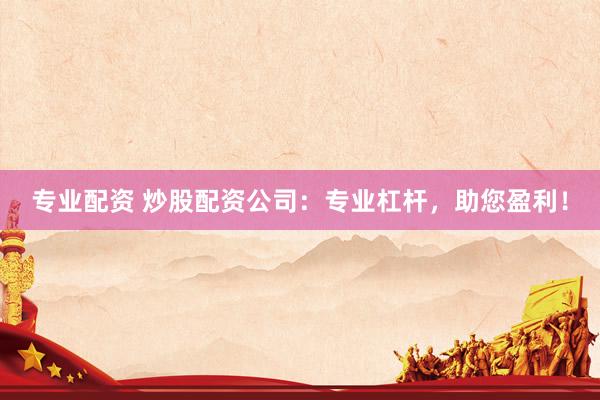 专业配资 炒股配资公司：专业杠杆，助您盈利！