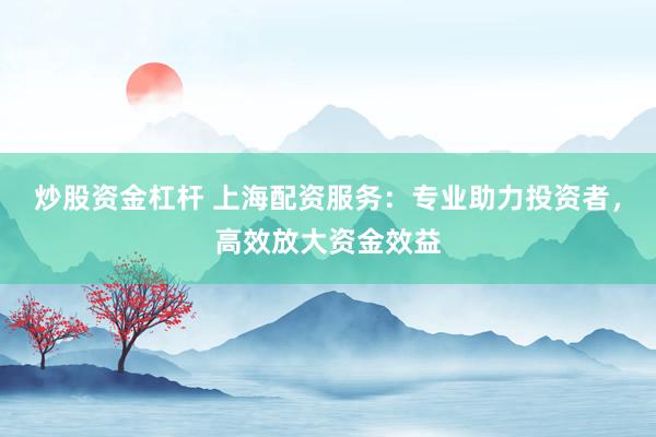 炒股资金杠杆 上海配资服务：专业助力投资者，高效放大资金效益