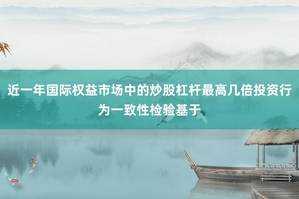 近一年国际权益市场中的炒股杠杆最高几倍投资行为一致性检验基于