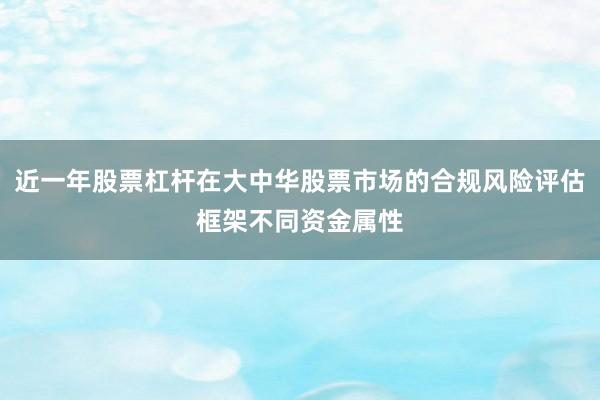近一年股票杠杆在大中华股票市场的合规风险评估框架不同资金属性