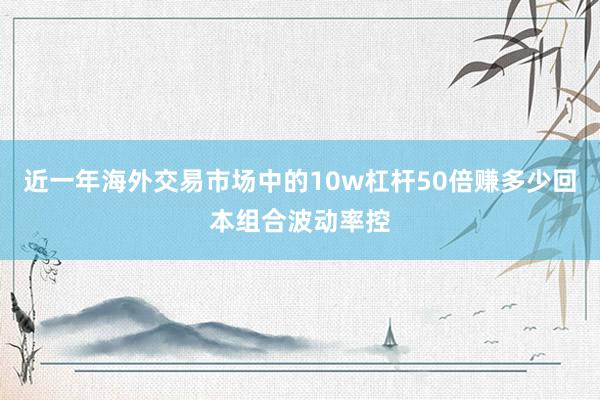 近一年海外交易市场中的10w杠杆50倍赚多少回本组合波动率控