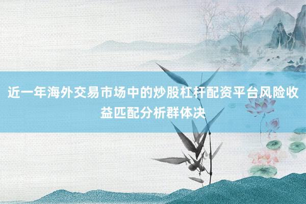 近一年海外交易市场中的炒股杠杆配资平台风险收益匹配分析群体决